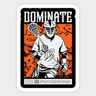 Lacrosse player Gift Sticker